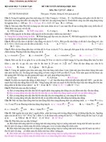 Gián án ĐỀ LÝ ĐH-CĐ NĂM 2011 SỐ 1