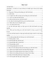 Một số biện pháp nâng cao hiệu quả hoạt động sản xuất kinh doanh tại xí nghiệp nuôi trồng thủy sản kiến thụy 