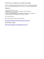 Gián án Đưa file Flash lên trang riêng