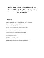 Hưởng lương hưu đối với người tham gia bảo hiểm xã hội bắt buộc đang bảo lưu thời gian đóng bảo hiểm xã hội