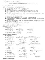 Tài liệu BÀI TẬP TRONG TÂM MÔN TOÁN 11 HỌC KÌ II NĂM HỌC 010 - 011