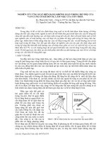 NGHIÊN CỨU ỨNG SUẤT BIẾN DẠNG KHÔNG GIAN TRONG MỐ TRỤ CỬA VAN CUNG CÓ KỂ ĐẾN SỰ LÀM VIỆC CỦA CỐT THÉP.