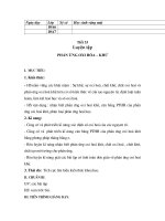 Gián án HOA 10. TIET 33-35