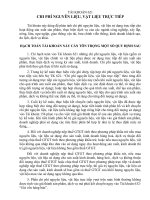 TÀI KHOẢN 621 CHI PHÍ NGUYÊN LIỆU, VẬT LIỆU TRỰC TIẾP