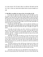 Lớ LUẬN CHUNG VỀ TỔ CHỨC CễNG TÁC KẾTOÁN TẬP HỢP CHI PHÍ XÂY LẮP VÀ TÍNH GIÁ THÀNH SẢN PHẨM TRONG DOANH NGHIỆP XÂY LẮP