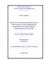 Nghiên cứu xác định một số chỉ tiêu sinh sản, bệnh sản khoa và thử nghiệm điều trị bệnh viêm tử cung trên đàn bò sữa thuộc địa bàn ba vì, thành phố hà nội 