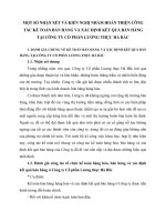 MỘT SỐ NHẬN XÉT VÀ KIẾN NGHỊ NHẰM HOÀN THIỆN CÔNG TÁC KẾ TOÁN BÁN HÀNG VÀ XÁC ĐỊNH KẾT QUẢ BÁN HÀNG TẠI CÔNG TY CỔ PHẦN LƯƠNG THỰC HÀ BẮC