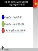 Hoạt động của Nguyễn Ái Quốc ở nước ngoài