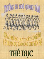 Chuyên đề môn Thể dục
