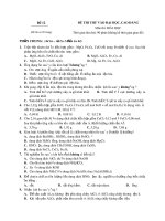 Đề thi thử đại học môn hóa học - đề 9
