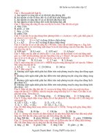 Đề kiểm tra kiến thức thi ĐH 6