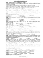 TRĂC NGHIỆM VÔ CƠ-LTĐH