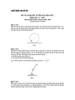 Đề thi học sinh giỏi TP HCM