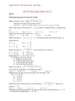 TRẮC NGHIỆM 6O CÂU THI ĐẠI HỌC CỦA 12