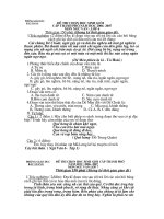 Đề thi HSG cấp thành phố - bắc giang