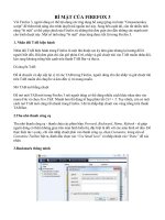 BÍ MẬT CỦA FIREFOX 3
