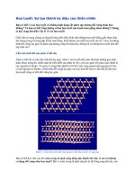 sự hình thành của hoa tuyết