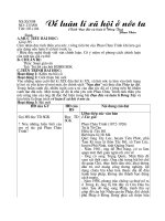 Về luân lí xã hội ở nước ta