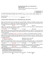 Đề thi thử đại học môn hóa học - đề 20