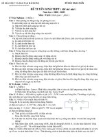 Đề thi thử THPT