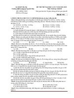 Đề thi thử đại học môn sinh học - đề 15