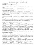 Đề thi thử đại học môn hóa học - đề 22