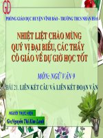 Bài 21: Liên kết câu và liên kết đoạn văn