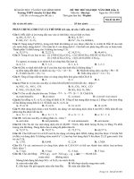 ĐỀ THI THỬ ĐẠI HỌC THPT SỐ 3 AN NHƠN