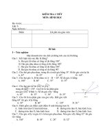 Kiểm tra HH 1tiết