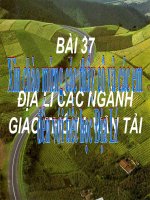 bai 35-vai trò và các nhân tố ảnh hưởng đến phát triển và phân bố ngành giao thông vận tải