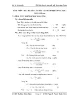 CHƯƠNG VII: TÍNH TOÁN THIẾT KẾ KẾT CẤU MÁY TẠO HÌNH MẶT LỐP XE ĐẠP 2 MÀU Φ150 mm