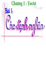 chuong I bài 1 các định nghĩa