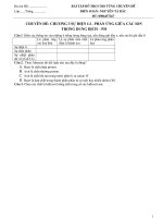 sự điẹn ly và axit bazzơ