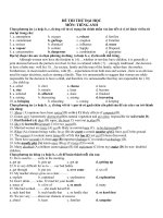 Đề thi thử đại học môn tiếng anh - đề 16
