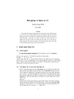 Bài giảng hàm số