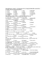 Đề thi thử đại học môn tiếng anh - đề 14