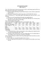 Đề thi thử đại học môn địa lý - đề 17