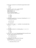 100 câu hỏi trắc nghiệm hình học 10