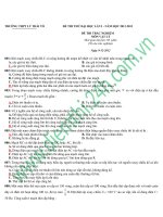 Đề thi thử đại học môn vật lý - đề 16