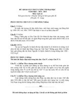 Đề thi thử đại học môn lịch sử - đề 12