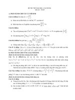 Đề thi thử đại học môn toán - đề 17