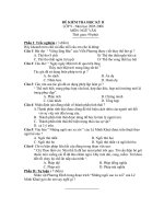 Đề kiểm tra  HK II lớp 9