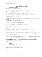 Nhị thức Newton-Chuyên đề ôn thi đại học