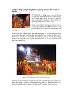 Lễ hội Lễ đăng quang Hoàng đế Quang Trung - tái hiện dấu ấn lịch sử dân tộc