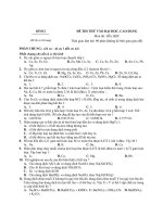 Đề thi thử đại học môn hóa học - đề 8