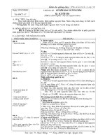 bài 1: Nguyên Hàm