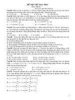 Bộ đề thi thử ĐH môn Vật lý-hay