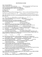 Trắc nghiệm Vật lý 12