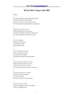 trắc nghiệm anh văn trình độ ABC-5