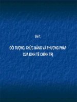 Bai giang KTCT - Phan I: Nhung van de chung